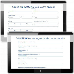 Création de votre animal et choix de la recette